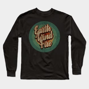 Circle Retro Vintage Earth Wind Fire Long Sleeve T-Shirt